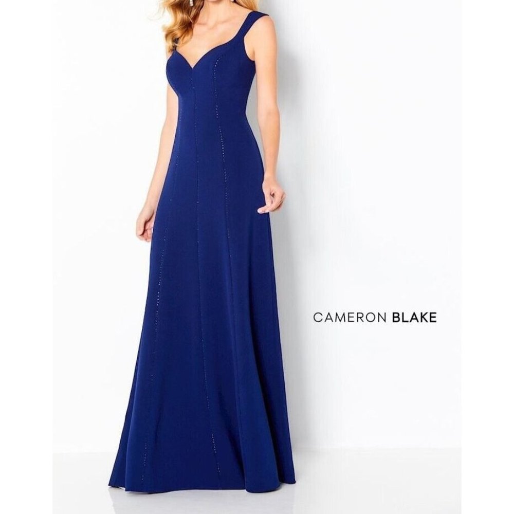 Cameron Blake Mother of the Bride 220642 Sleeveless Beaded Sz. 16 (SAMPLE)